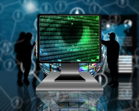 The eye of the internet Ilustración de archivo