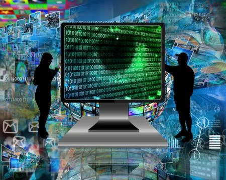 The eye of the internet 스톡 일러스트