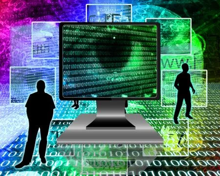 The eye of the internet 스톡 일러스트