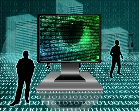 The eye of the internet 스톡 일러스트