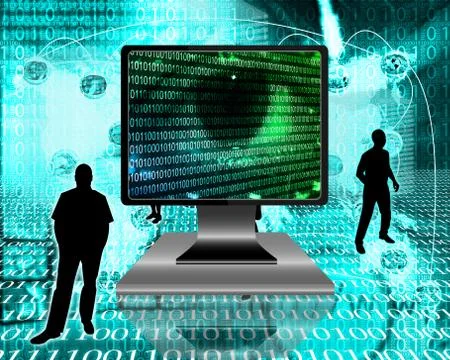 The eye of the internet 스톡 일러스트