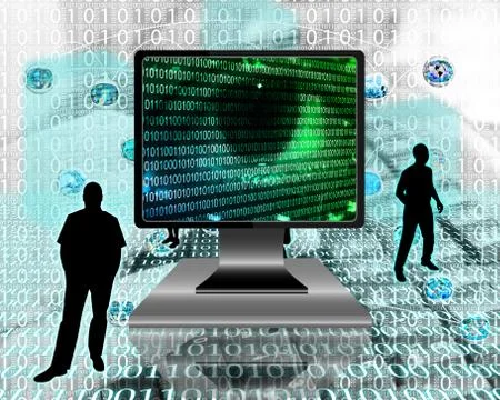 The eye of the internet Stock-Illustration