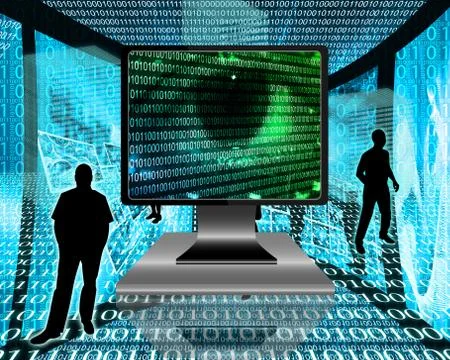 The eye of the internet 스톡 일러스트