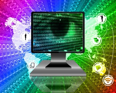 The eye of the internet 스톡 일러스트