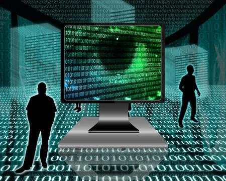 The eye of the internet Ilustración de archivo