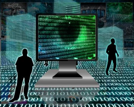 The eye of the internet 스톡 일러스트