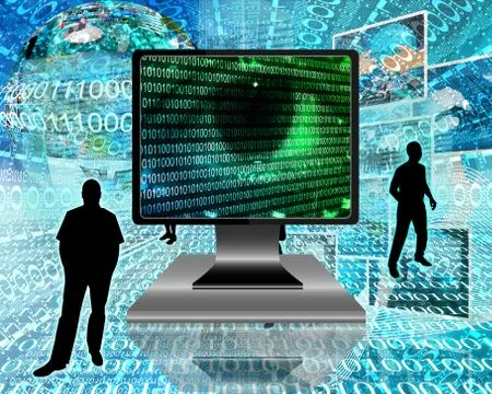 The eye of the internet 스톡 일러스트