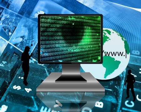The eye of the internet 스톡 일러스트
