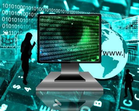 The eye of the internet 스톡 일러스트