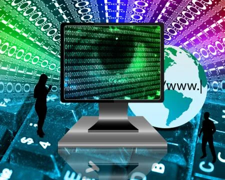 The eye of the internet イラスト素材