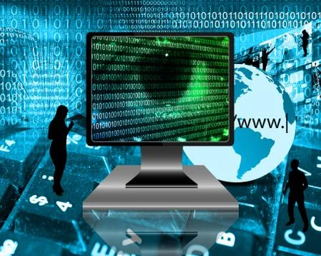 The eye of the internet Stock Illustration