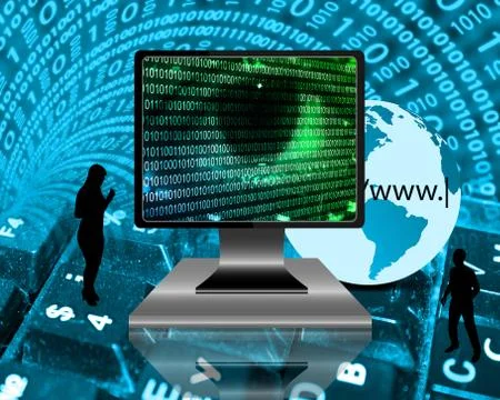 The eye of the internet Stockillustratie
