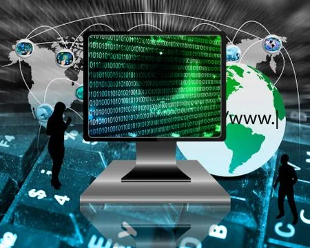 The eye of the internet 스톡 일러스트