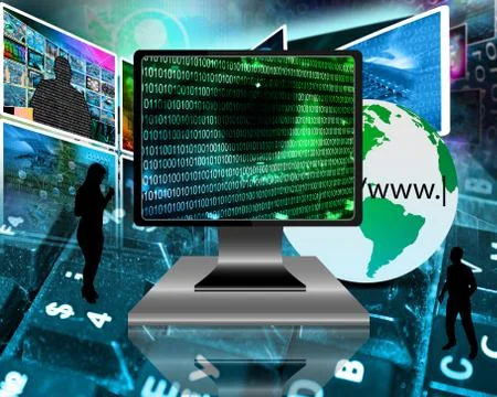 The eye of the internet イラスト素材