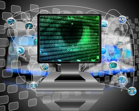 The eye of the internet イラスト素材