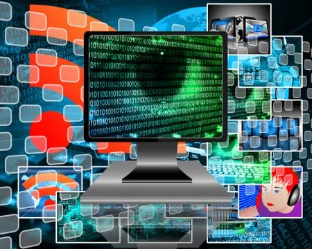 The eye of the internet Stock Illustration