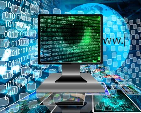 The eye of the internet Ilustración de archivo