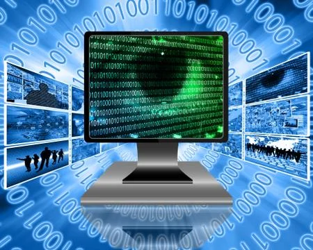 The eye of the internet Ilustración de archivo