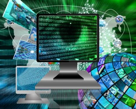 The eye of the internet 스톡 일러스트