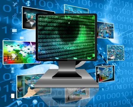 The eye of the internet 스톡 일러스트