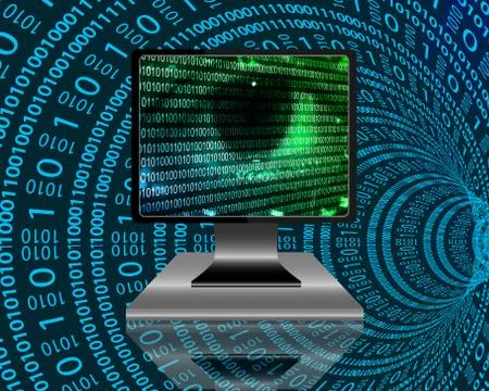 The eye of the internet 스톡 일러스트