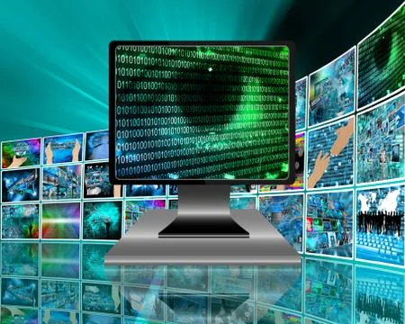 The eye of the internet Stock Illustration