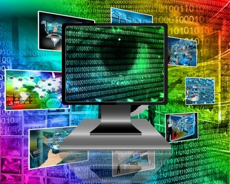 The eye of the internet Ilustración de archivo