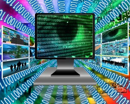 The eye of the internet 스톡 일러스트