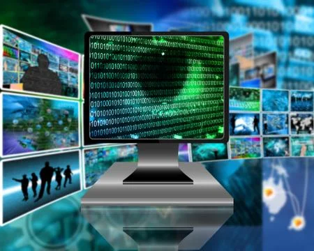 The eye of the internet Ilustración de archivo