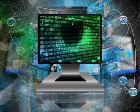 The eye of the internet Stock Illustration