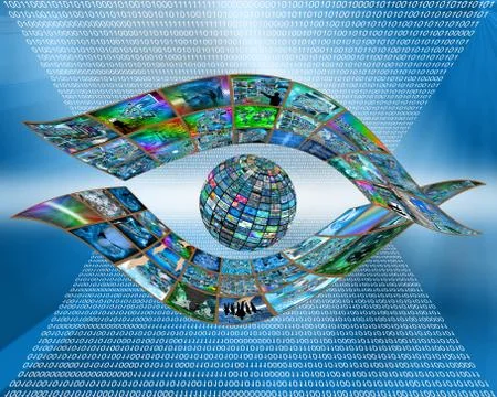 Eye of  internet イラスト素材