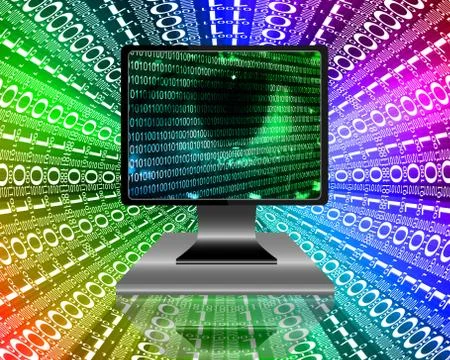 The eye of the internet Stock Illustration