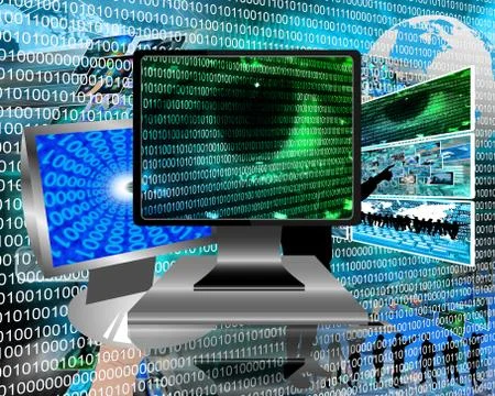 The eye of the internet Stock Illustration
