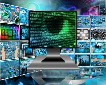 The eye of the internet Ilustración de archivo