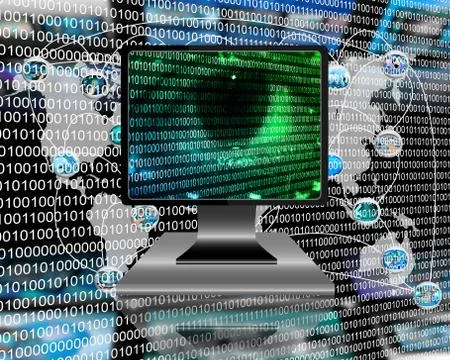 The eye of the internet 스톡 일러스트