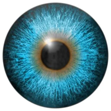 Eye iris generated hires texture Stock Illustration