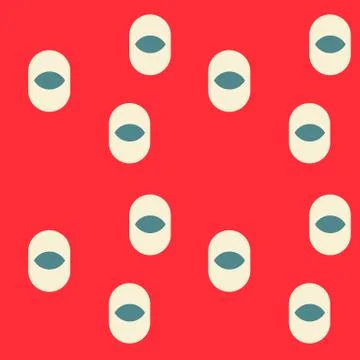 Eye irregular seamless pattern 스톡 일러스트