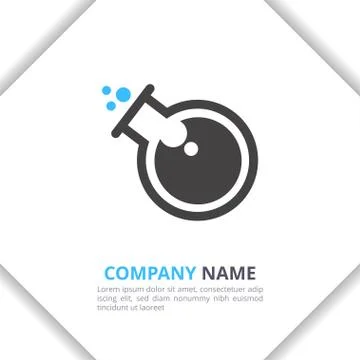 Eye Lab Logo Design icon Concept, modern for your brand, company, corporate Stock Illustration