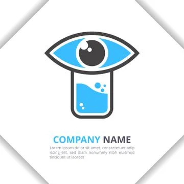 Eye Lab Logo Design icon Concept, modern for your brand, company, corporate Stock Illustration