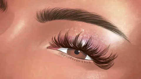 Eye lashes Stock Footage 146673715