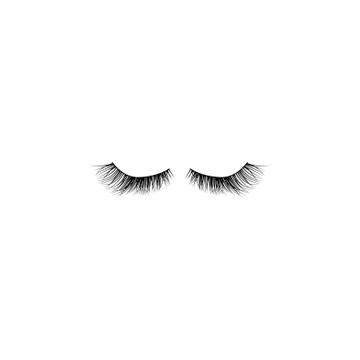 Eye lashes vector icon. Lashes vector black on white background Stock Illustration