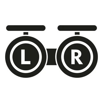 Eye lens case icon simple vector. Visual exam Stock Illustration