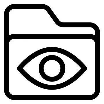Eye line icon vector illustration isolated on white background Stock Illustration