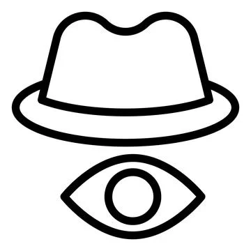 Eye line icon vector illustration isolated on white background Stock Illustration