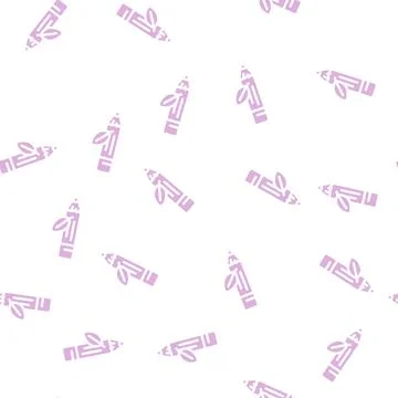 Eye liner glyph vector seamless pattern 스톡 일러스트