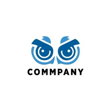 Eye logo cartoon Stock Illustration