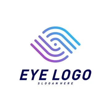 Eye logo design concept vector, eye logo template, icon symbol Stock Illustration