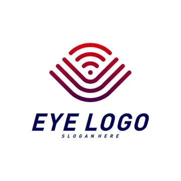 Eye logo design concept vector, eye logo template, icon symbol Stock Illustration