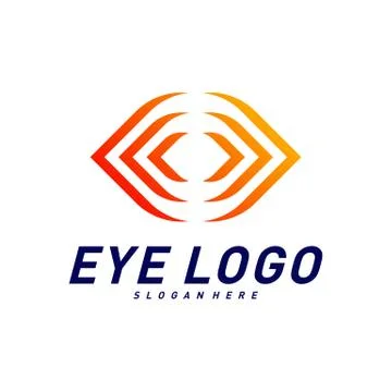 Eye logo design concept vector, eye logo template, icon symbol Stock Illustration