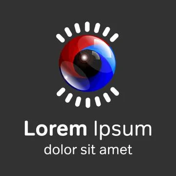 Eye Logo design Stock Illustration